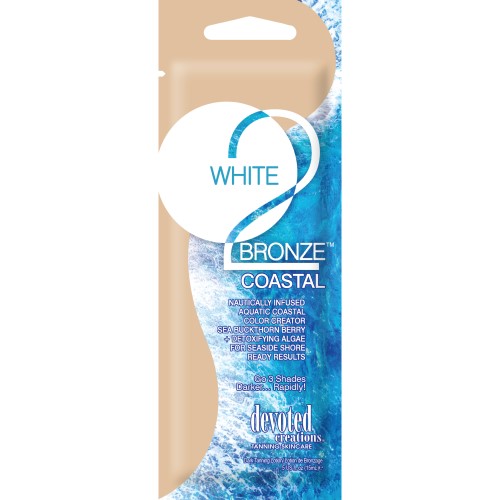 White 2 Bronze Coastal™ - Blue Hued Dark Tanning Bronzers-Free Detoxifying Formula for 3 Shades Darker Rapidly - Image 2